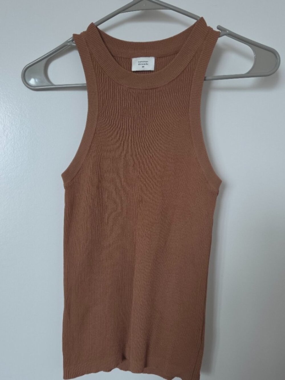 Common Threads Petite Brown/Tan Tank, Size SP